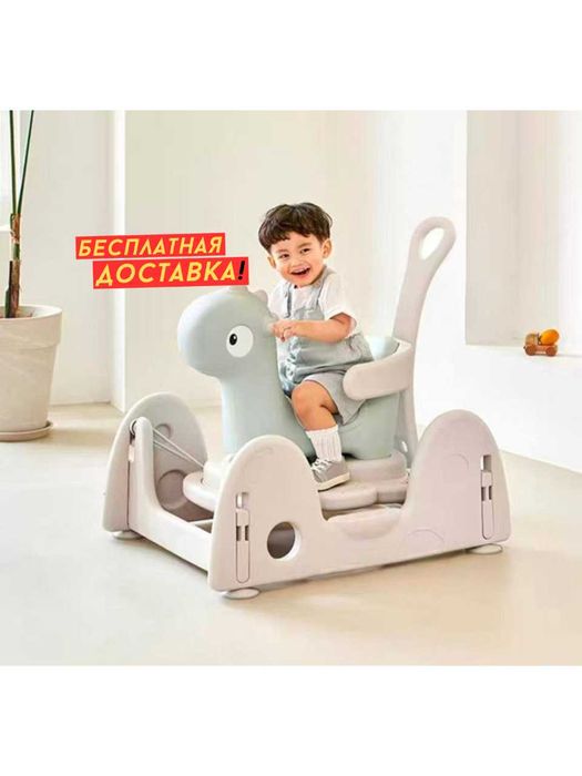 Качалка-беговел-батут "Трансформер" Life in Baby