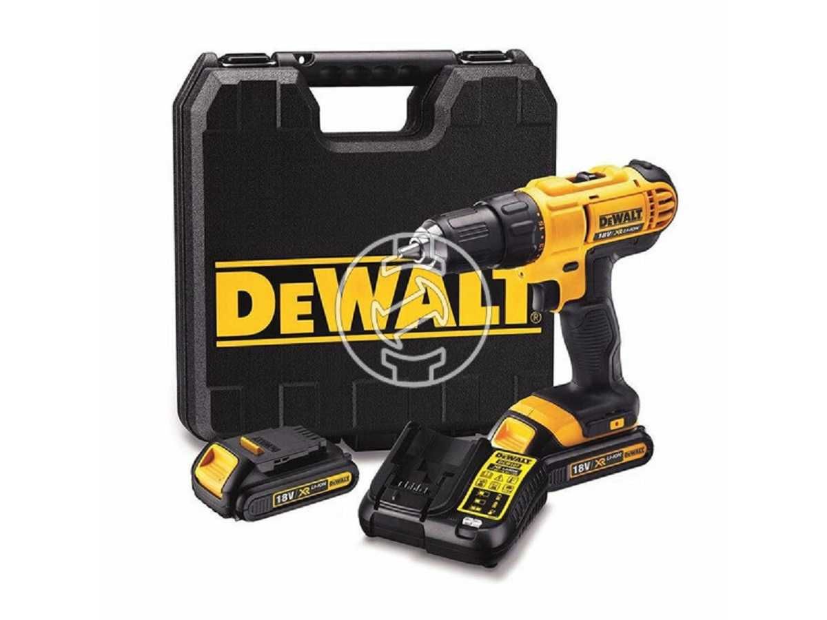 Masina gaurit insurubat DeWALT XR, Incarcator, 2 Acumulatori, Valiza