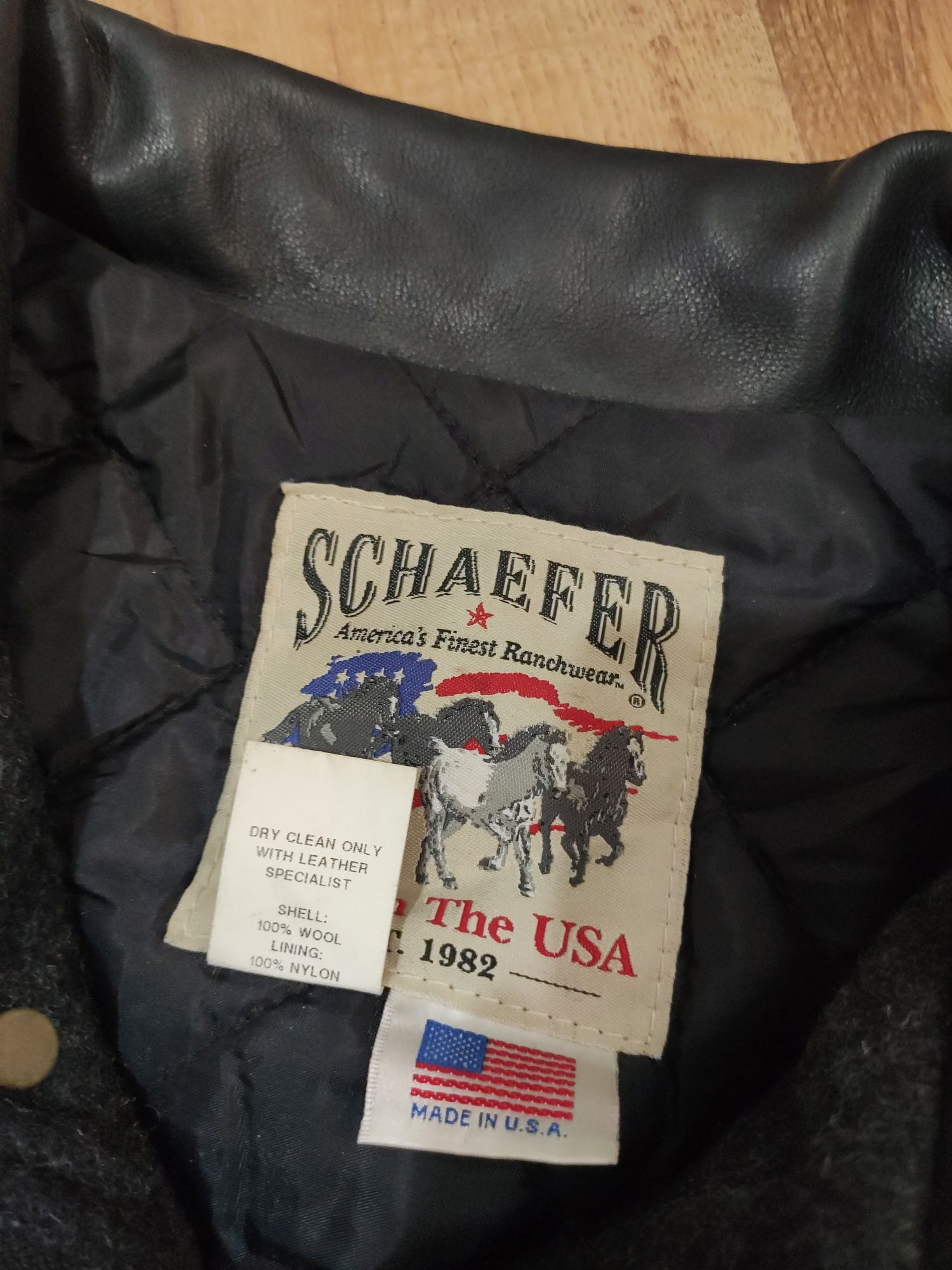 Geaca din lână Schaefer made in USA mărimea XL