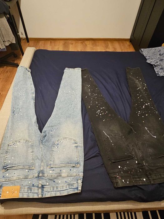 Blugi rupti si patati Bershka, marime eur:40