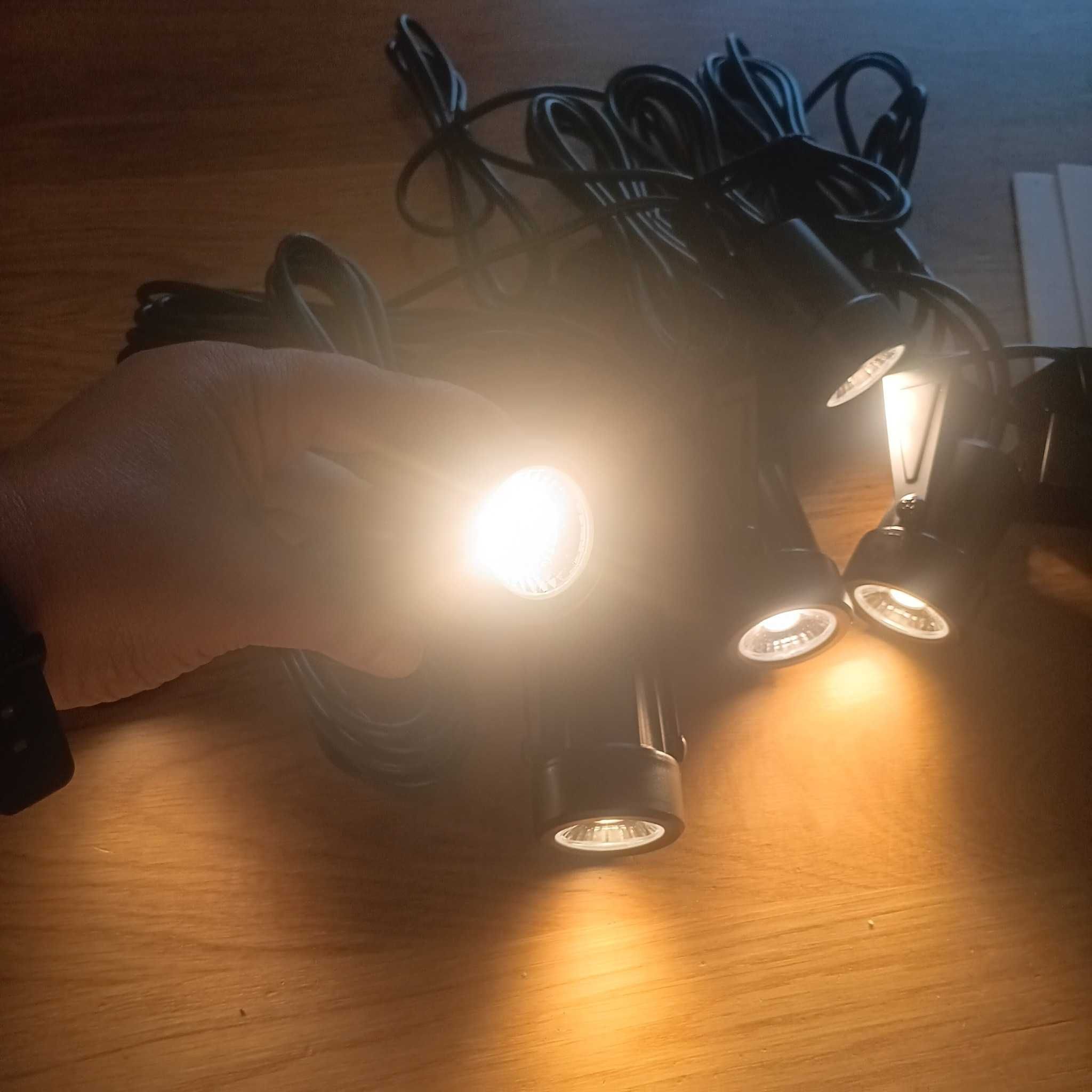 НОВИ! LED прожектори за градина, IP67, 29 м кабел, 8 бр/к-кт