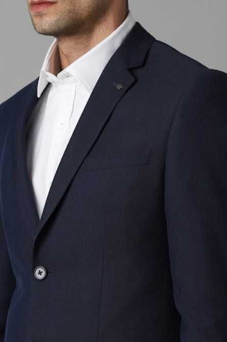 Costum slim premium APOLON NOU 48 M lana extrafina albastru inchis