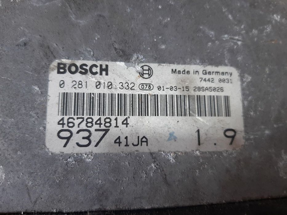 ecu calculator motor 1.9 jtd alfa romeo 147 937  0281010332  46784814