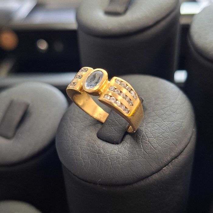 ( B30736.1 / Ag28 Doi Baieti ) Inel Aur 18K - 5.68 grame / 2798 lei