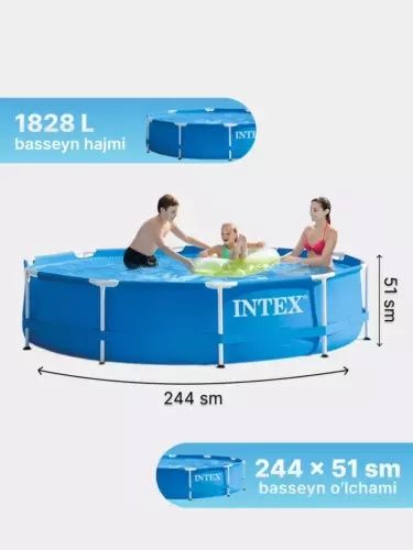 Ramkali Basseyn Intex

 Metall ramka hovuzi