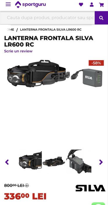 Vand lanterna silva noua