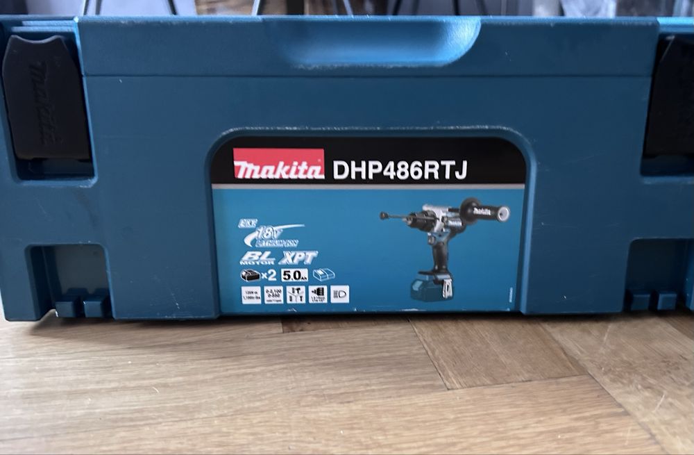 Makita безчетков акумулаторен ударен винтоверт DHP486RTJ