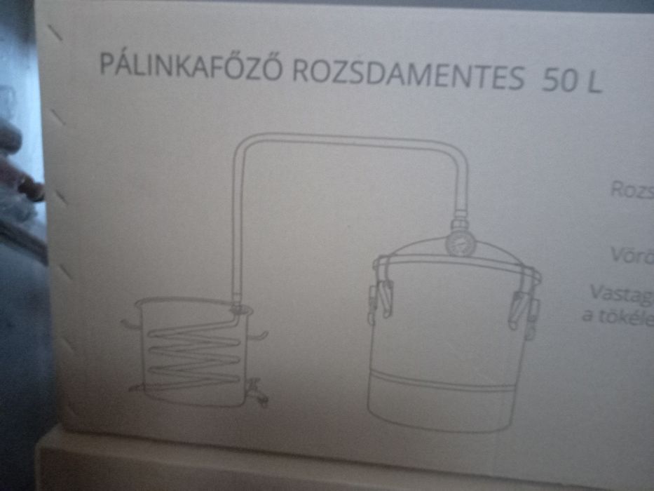 Cazan Țuică inox alimentar 50L complet