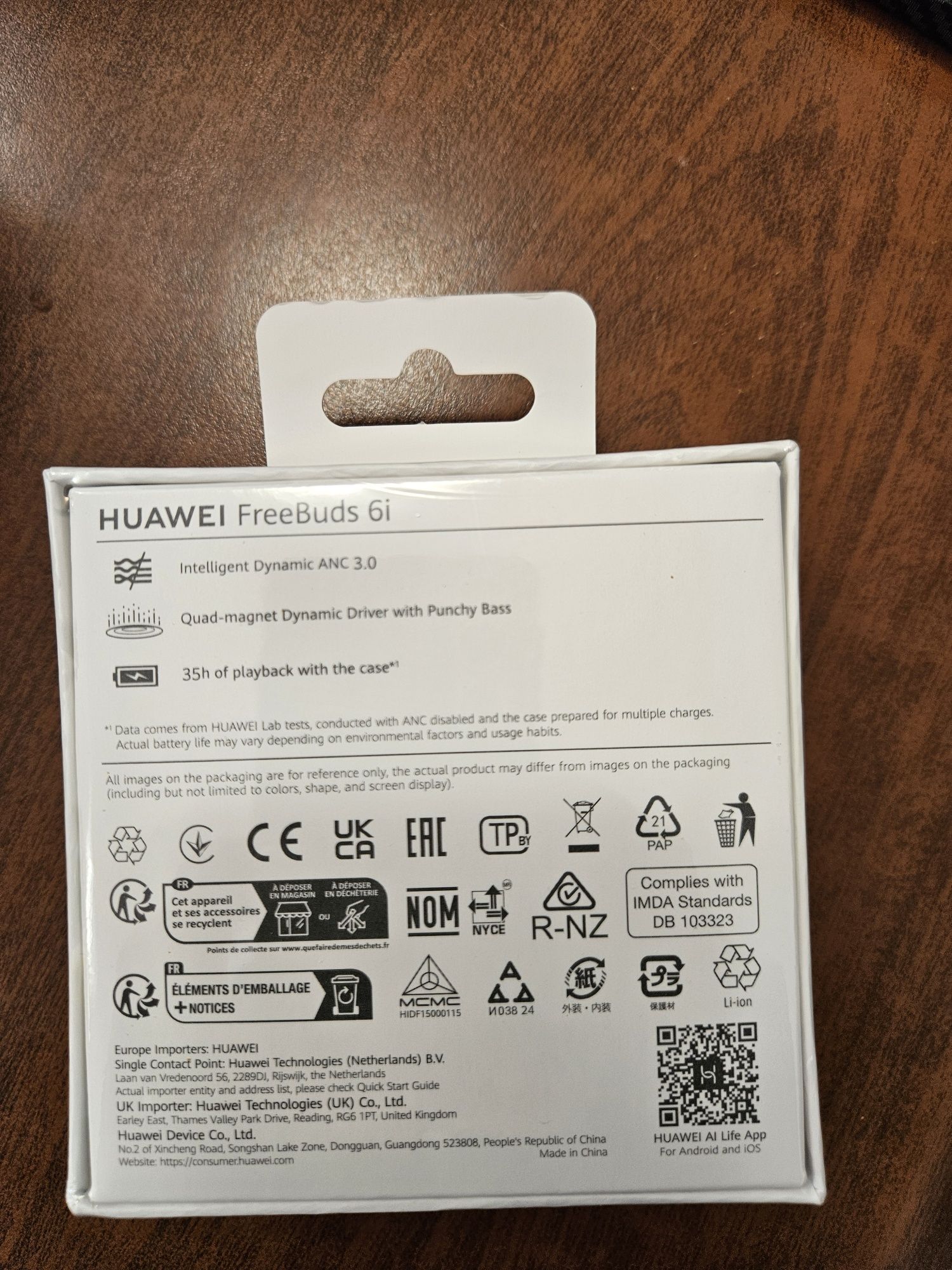 Слушалки Huawei FreeBuds 6i