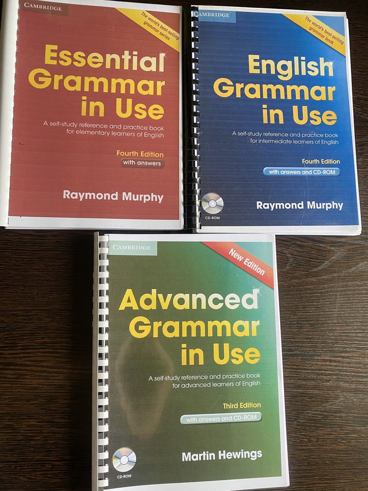 English grammar in use, Murphy, МЕРФИ elementary, intermediate учебник