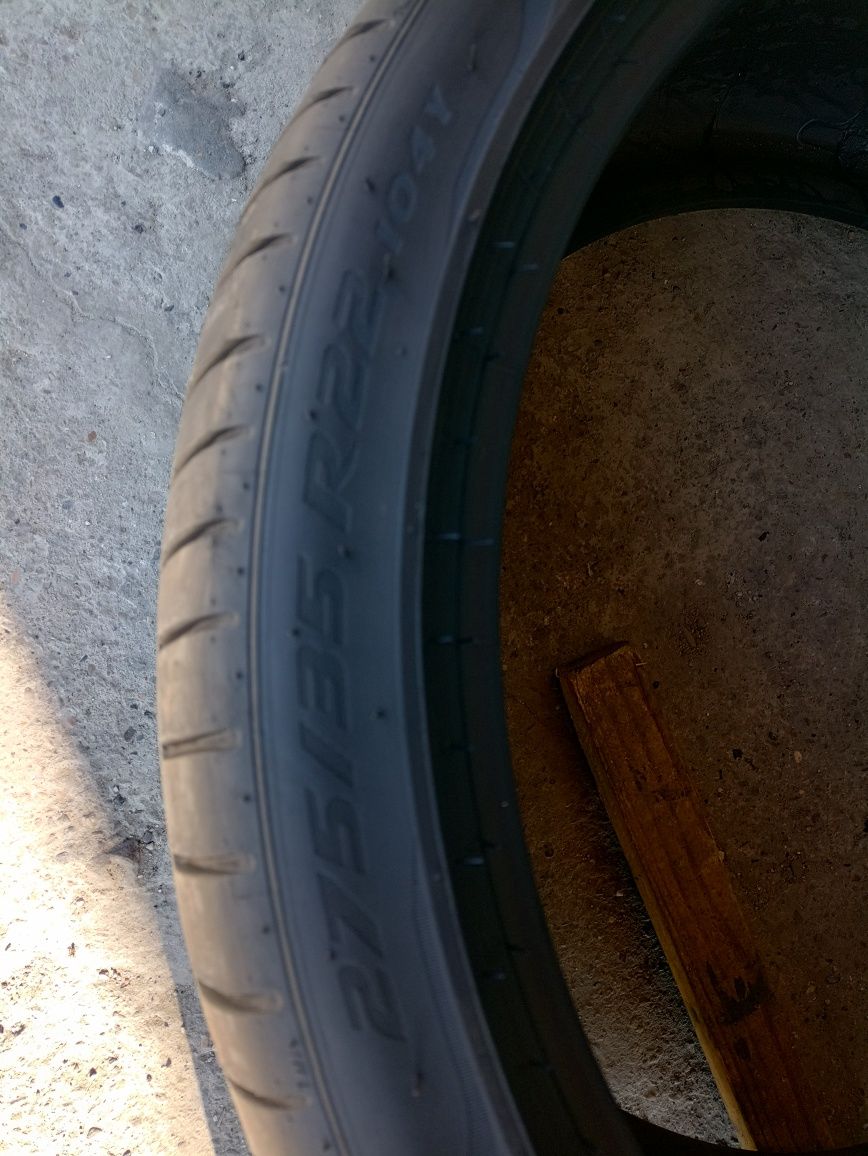 4 anvelope de vara Pirelli 2x275/35 R22 dot 2122 2x315/30 R22 dot 0521