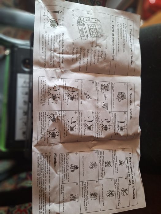 Преносима газова печка и нагревател