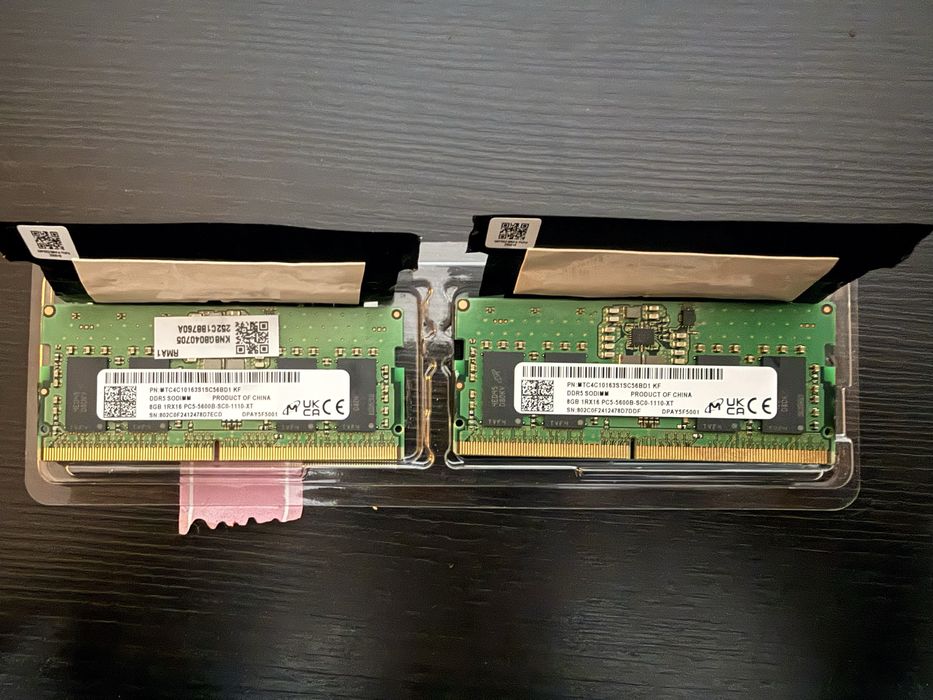 Memorie Laptop 16GB RAM 2x8GB DDR5 SODIMM ( Micron Technology)