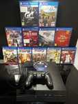 NEGOCIABIL PS4 - PlayStation 4 Pro 1TB + 1 manete + 12 jocuri