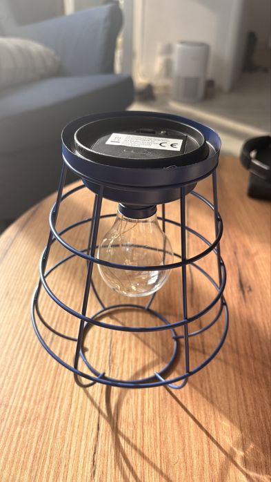 Lampa decorativa retro pe baterii Kik, tip colivie, cu lampa LED