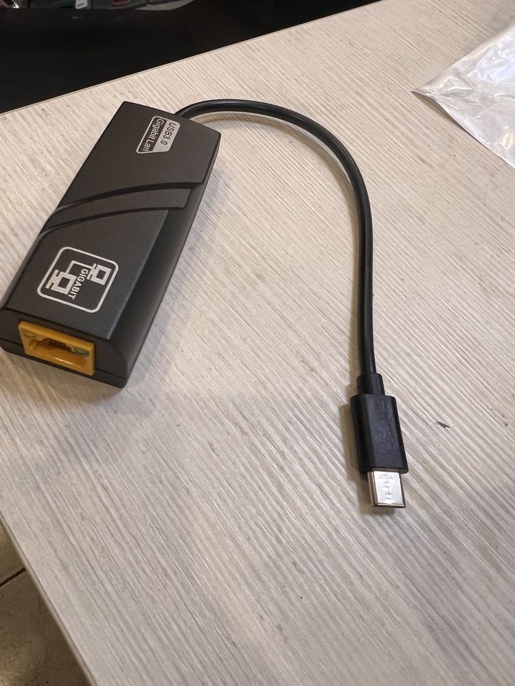 Внешняя  Сетевая карта Usb 2.0 Lan Rj45 Переходник type C Lan  RJ45