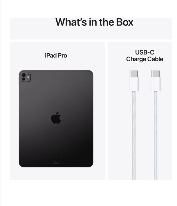 НЕРАЗОПАКОВАН!! Apple iPad Pro 13" (2024), 256GB, Wi-Fi, Standard gla