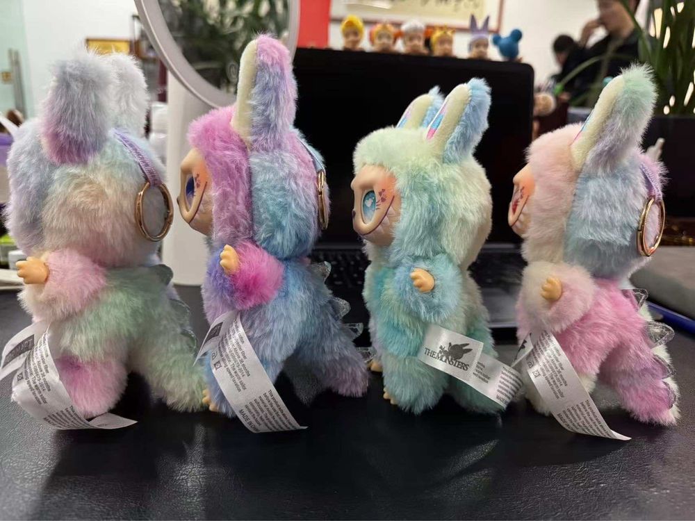 Labubu играчка 17см, Лабубу плюшен ключодържател