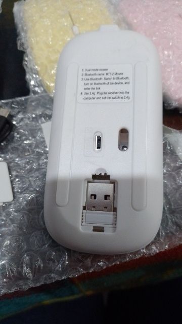 Mouse colorat cu Bluetooth + Wireless