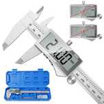 Subler metric electronic din oțel inoxidabil de 150 mm/6 inchi,