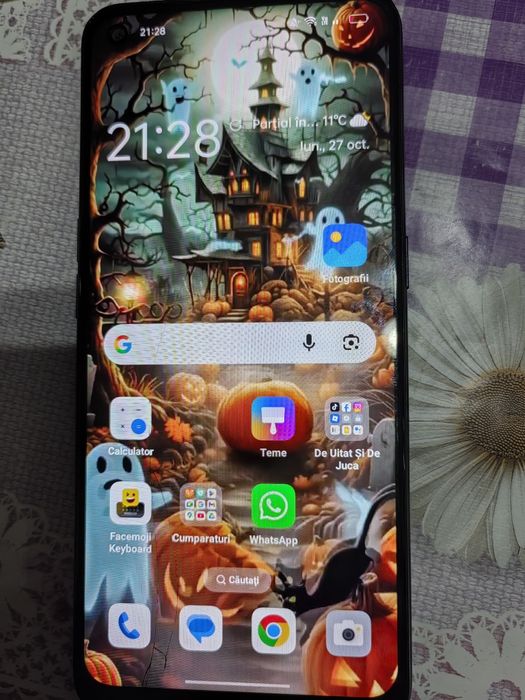 Vând telefon OPPO A53+ husa fluturas
