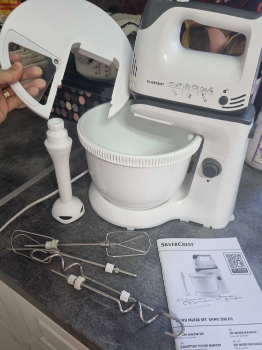 Set mixer manual cu bol rotativ