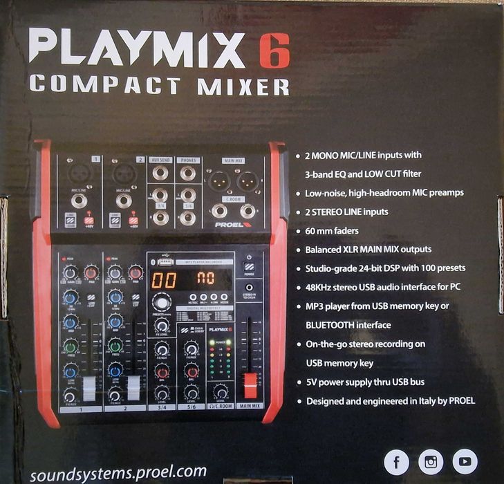 Proel PLAYMIX 6Compact mixer