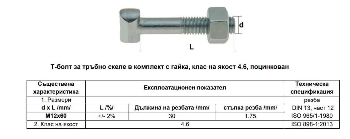 Гайки за т-болтoве за тръбно скеле | Български | Toп цена | 260 бр.