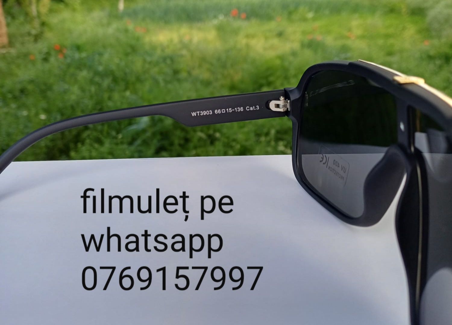 Ochelari de soare Carrera negru auriu