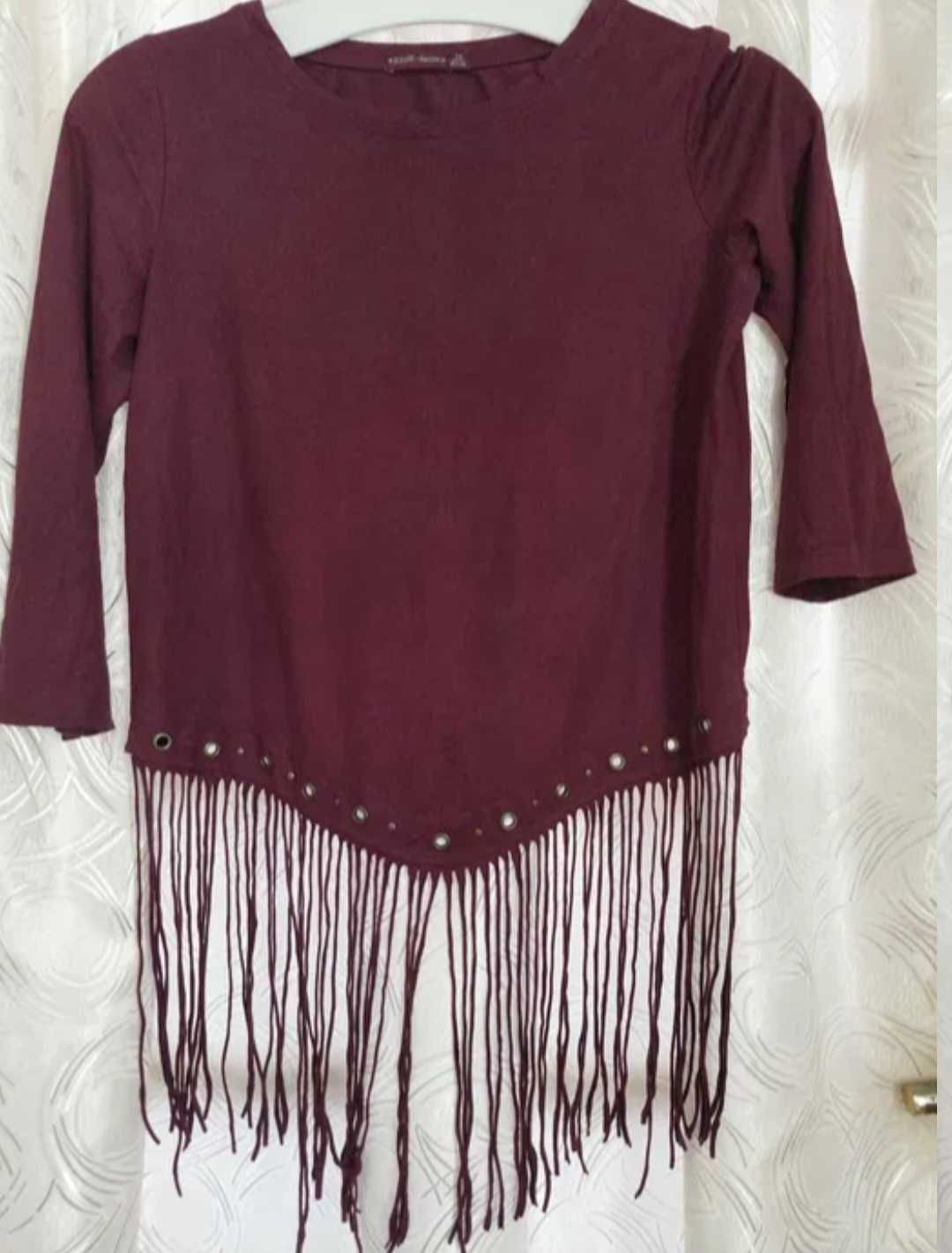 Bluza Bershka cu franjuri XS