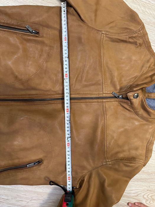 Мъжко кожено яке Massimo Dutti, Размер S