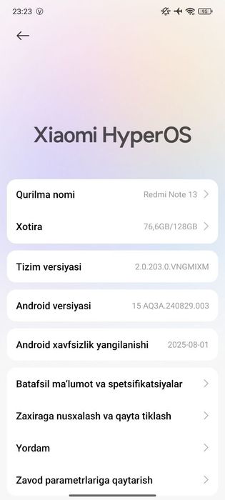 Redmi note 13    8/128gb