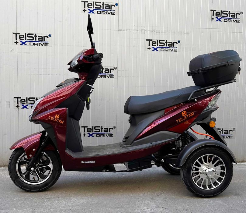 Електрическа триколка TS-350-8 60V 23Ah 2000W Нов модел 2025