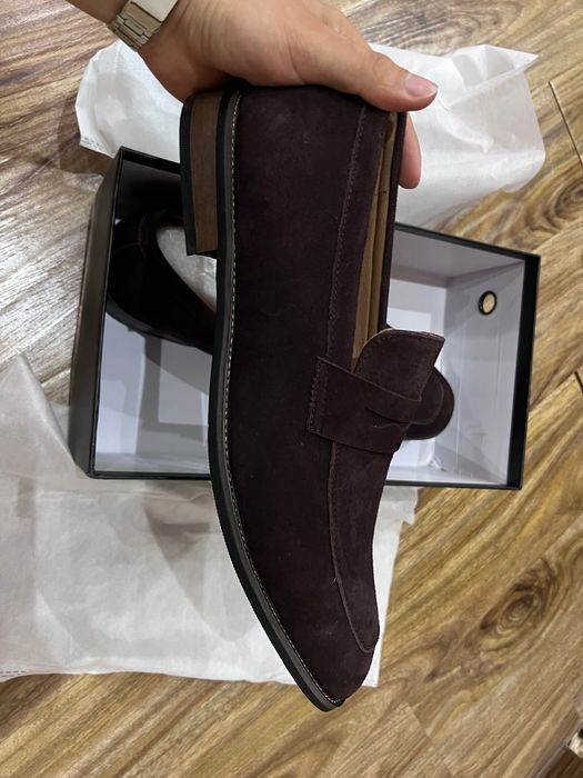 Мужские замшевые лоферы (47 размер)