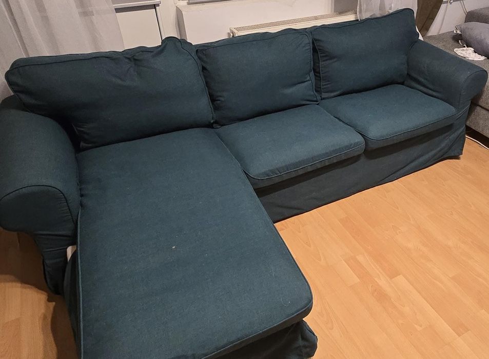 Coltar ikea Ektorp + 1 husa de schimb crem