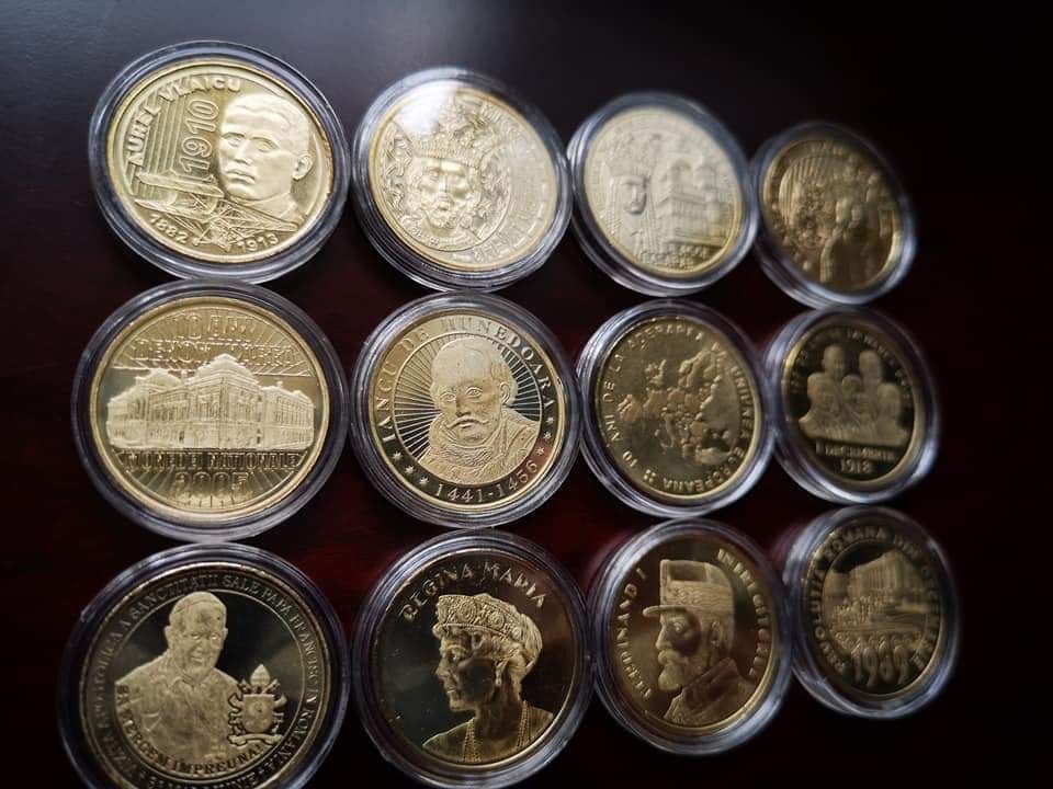 Set 12 monede comemorative 50 bani 2010 - 2019 Romania