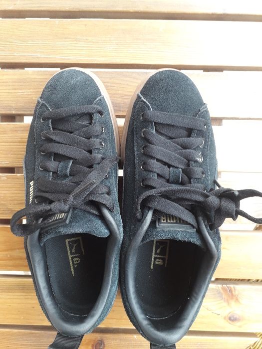 Puma Маратонки голяма платформа, естествен велур 37