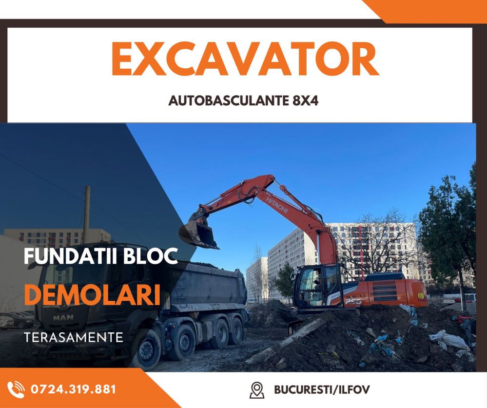 De închiriat BULDOEXCAVATOR, București/Ilfov!!!