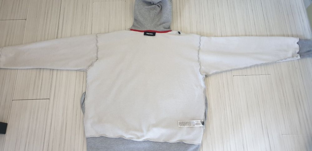 Diesel Oversize Hoodie Cotton Mens Size S - М ОРИГИНАЛ! Мъжки Суичър