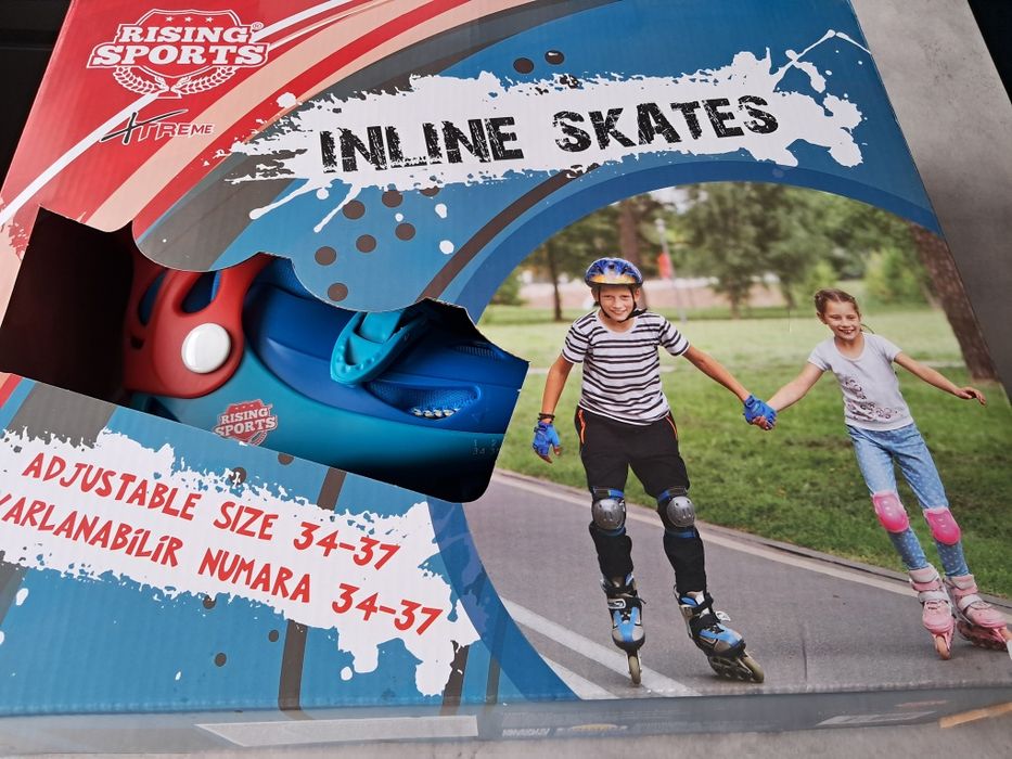 Role pentru copii,  Albastru, Marime ajustabila 34-37