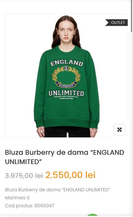 Hanorac Burberry original 100%