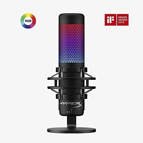 Microfon HyperX QuadCast S, USB, RGB, stereo,negru,sigilat