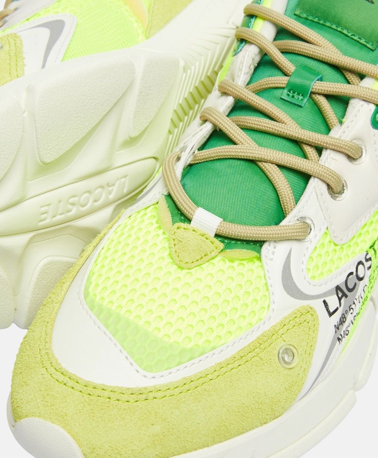 Мъжки маратонки Lacoste L003 Neo Neon Green последни номера 43, 44, 45