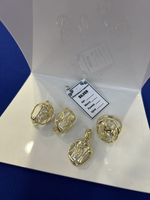 Комплект жемчуг ручная работа