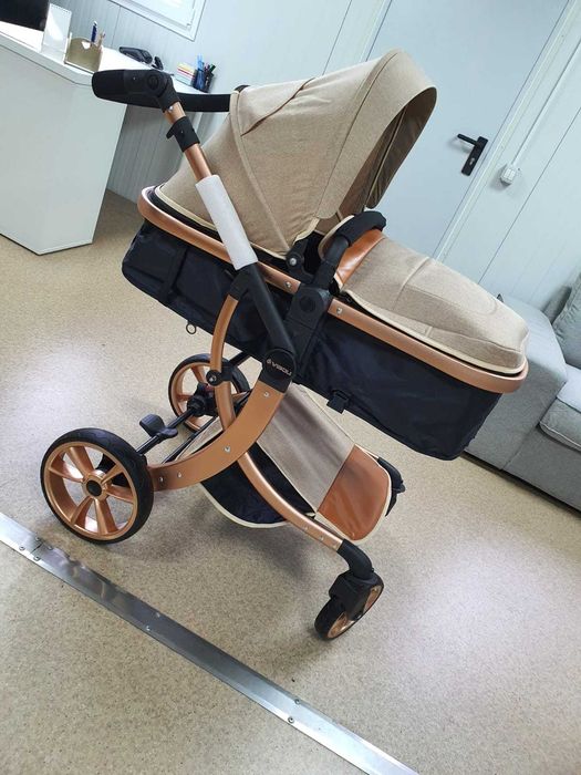 Carucior de copii 3 in 1 Visoli Gold