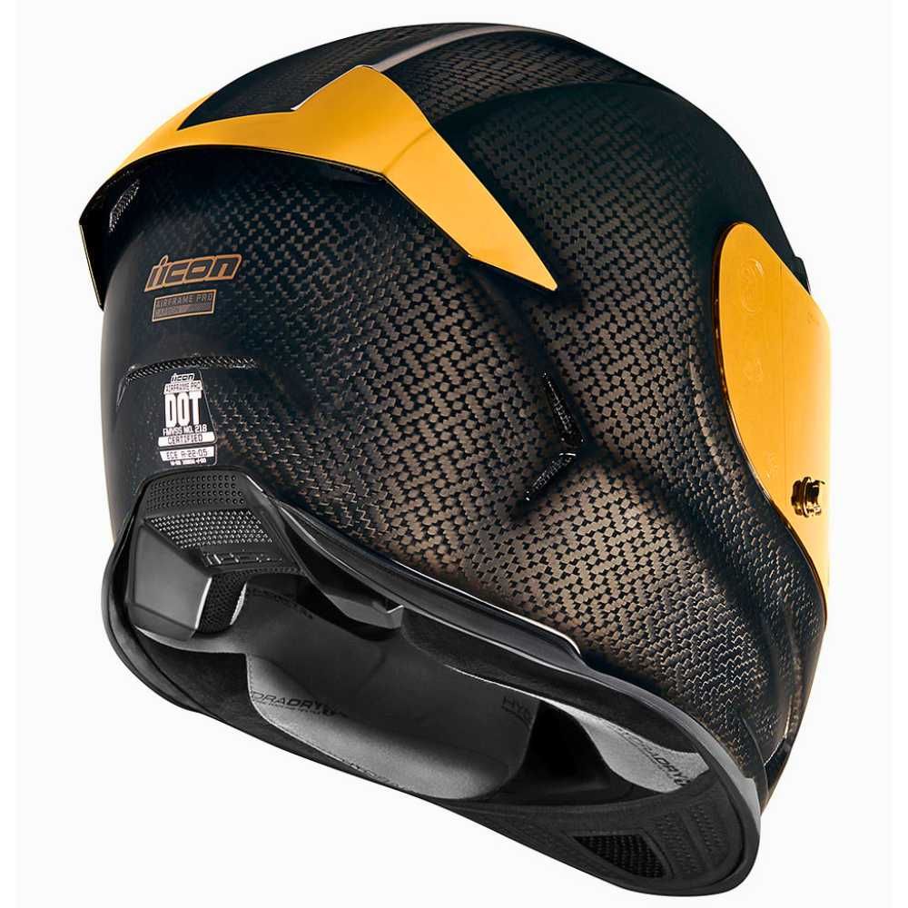 Каска ICON Airframe Pro™ Carbon 4Tress BLACK/GOLD - XXL