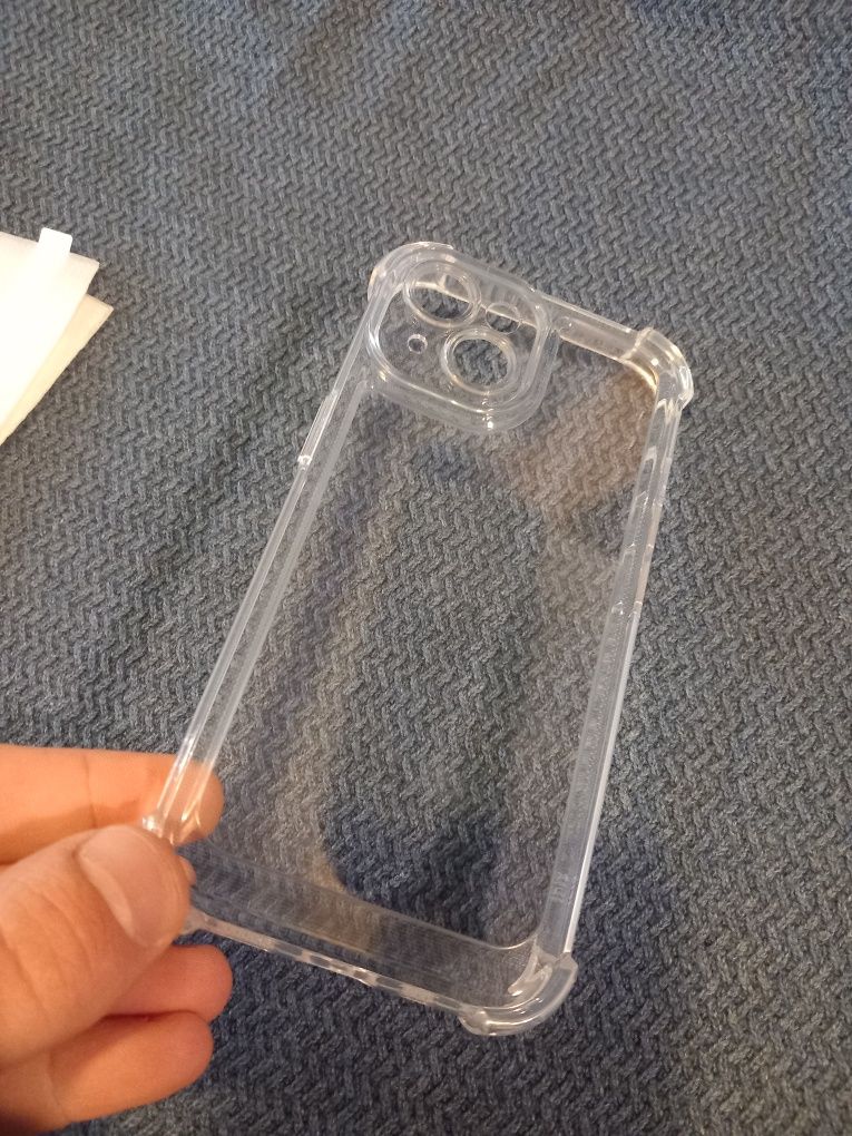 Прозрачен кейс за iPhone 15 + 3 стъклени протектора