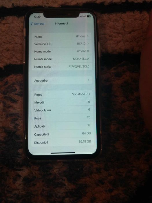 Vând IPhone X ca nou