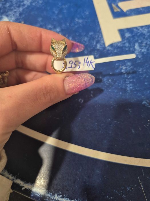 Inel aur , purtat de cateva ori , 14 karate , 3,95 grame