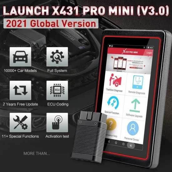 Професионална диагностика LAUNCH X431 Pro S Mini 3 2гбезплатни ъпдейти